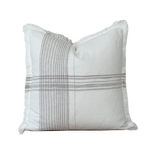 20x20 Plaid Fringe Pillow Cover