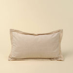 12x21 Corded Velvet Edge Pillow - Ivory