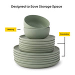Matte Sage Green Dinnerware