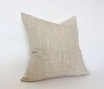 20x20 Textured Beige Throw Pillow Cover