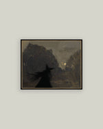 7x9 Midnight Witch Framed Art