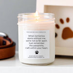 Pet Memorial Candle - Lavender Vanilla