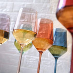 Pastel Luxury Colored Crystal Wine Glass