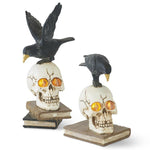 LED Skulls with Perched Crows