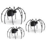 Black Metal Glittered Spider