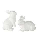 4" White Bunny
