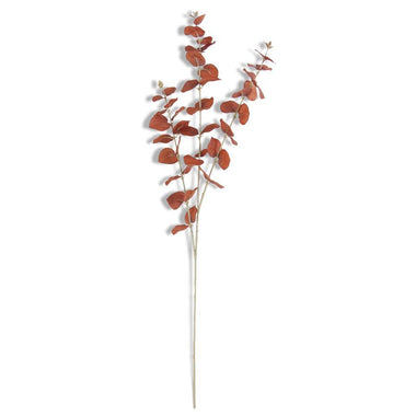 35.5" Brown Orange Eucalyptus Spray