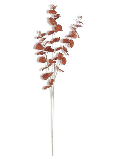 35.5" Brown Orange Eucalyptus Spray
