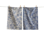 Canyon Print Floral Dishtowel S/2