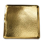 Gold Square Hammered Plate