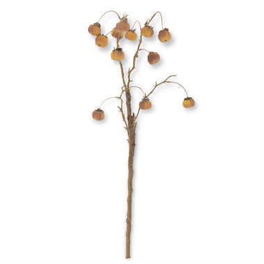 32 Inch Yellow Mini Pumpkin Branch