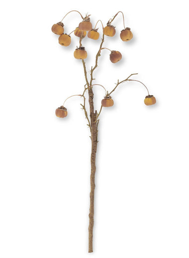 32 Inch Yellow Mini Pumpkin Branch