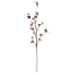 40" Burgundy & Brown Magnolia Blossom Spray