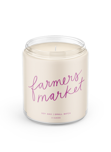8 oz Poured Goods Candle - Farmer's Market