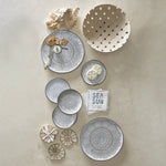 11" Ceramic Lattice Bowl - Natural