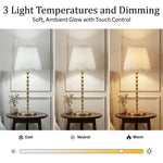 Diamond Stem Scalloped LED Lamp