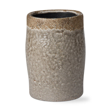 Gray Crackle Glazed Vase