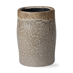 Gray Crackle Glazed Vase