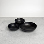 Black 3-Bowl Cluster Tray