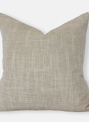 20x20 Layla Textured Beige Throw Pillow Cover