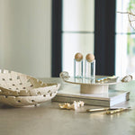 11" Ceramic Lattice Bowl - Natural