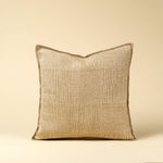 20x20 Patch Weave Linen Pillow - Ivory