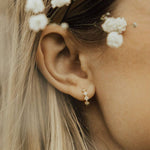 Alice Diamond Gold Hoops