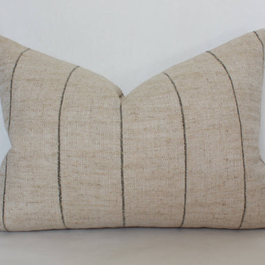 12x40 Neutral Striped Pillow Cover