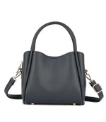 Clara 3 Compartment Satchel/Crossbody Bag - Navy
