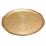 16" Gold Hammered Cutting Tray
