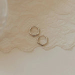 Lola Silver Floral Hoops