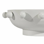 White Iron Hobnail Bowl