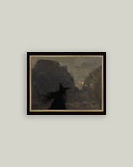 7x9 Midnight Witch Framed Art