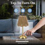 Scalloped Woven String Lamp
