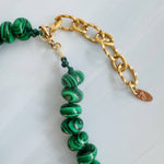 Refined Stone Bead Necklace – Lapis Blue