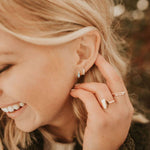 Ivy Diamond Gold Hoops