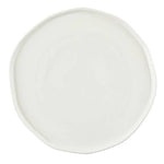 13" Ceramic Pedestal Tray - Warm White