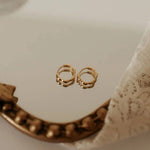 Lola Gold Floral Hoops