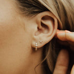 Alice Diamond Gold Hoops