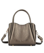 Clara 3 Compartment Crossbody Bag - Pewter