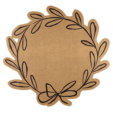 Die-Cut Paper Placemats - Wreath