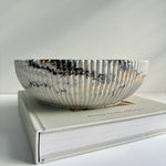 Temis Fluted Bowl - Black Fusion Marble