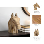 Handcrafted Carved Wooden Horse