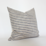 22x22 Sanford Blue Stripe Pillow Cover