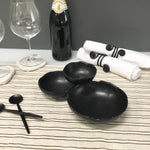 Black 3-Bowl Cluster Tray