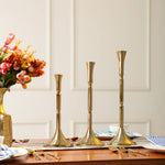 Gold Textured Candle Holder