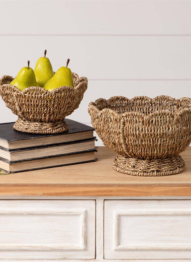 Scalloped Edge Seagrass Bowl