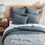 Adare Quilted Throw - Blue - 50x60"