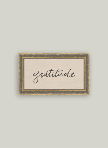 7x12 Gratitude Framed Art