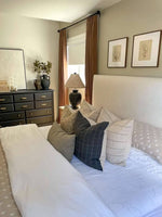 12x20 Beige with Black Stripe Pillow Cover